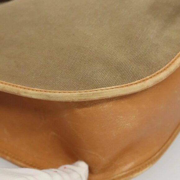 GUCCI Shoulder Bag Canvas Leather Beige Brown 110295 Auth - Picture 5 of 15
